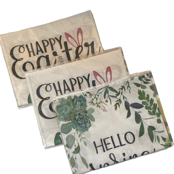 Easter Summer Spring Assorted Place Mats 9 Pcs BNWT - Picture 1 of 6